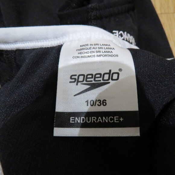 SPEEDO One Piece Flyback Training Endurance+ Swimsuit in Speedo Black Sport NWT - Picture 12 of 13
